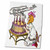 3dRose Sandy Mertens Vintage Celebrations - Vintage Birthday Girl with Cake - Towels (twl-8046-2)