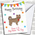 To From Pet Dog Yorkshire Terrier Dog Personalized Birthday Greetings Card