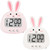 EasYoung 2-Pack Rabbit Timer, Digital Timer for Kids, Kitchen Timer for Cooking, Big Digits Loud Alarm Magnetic Backing Stand Cooking Timers for Baking