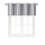 Home Queen Room Darkening Curtain Valance Window Treatment for Living Room, Grommet Bathroom Drape Valence, Set of 1, W 52 X L 18 Inch, Grey