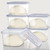 Vodolo Small Pizza Dough Proofing Box with Sealing Lids, Set of 6 Pizza Dough Containers with Covers