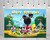 Mickey Mouse Clubhouse Backdrop for Birthday Party Supplies 5x3ft Clubhouse Photo Backgrounds Mickey Mouse Clubhouse Theme Baby Shower Banner for Birthday Cake Table Decoration