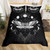 Manfei Death Moth Duvet Cover Set King Size Galaxy Sun and Moon Comforter Cover Boho Gothic Skull Bedding Set 3pcs for Kids Boys Teens Room Decor Black and White Quilt Cover with 2 Pillowcases