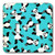 3dRose LSP_40921_2 Cute Happy Cartoon Panda Fur Print Background Double Toggle Switch, Blue