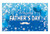 Funnytree Happy Father's Day Backdrop Love Dad Man Family Party Supplies Banner Blue and Silver Background Cake Table Decor Portrait Photo Studio Photobooth Props Gift