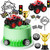 30 Pcs Trucks Cake Topper Truck Cake Decorations Race Car Cupcake Topper Car Cake Topper Blaze Truck Theme Birthday Supplies for Racing Car Kids Baby Shower Themed Birthday Party Decorations