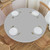 MOOCOM Round Table Cover Elastic Tablecloth Fitted Table Cover Elastic Edged Table Covers Fits Tables up to 45"-50" 56" Diameter Solid Gray
