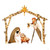 Christmas Nativity Set Nativity Scene Outdoor with Led Light Christmas Holy Family Nativity Scene Lighted Nativity Scene Christmas Indoor/Outdoor Nativity Set