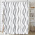 Lofaris Black and White Striped Shower Curtain for Bathroom Wavy Line Modern Minimalist Shower Curtains Bathtubs Waterproof Curtain Decor with 12 Hooks 72x72 Inches