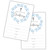 OUDIEA Blue Wreath Baptism Invitations Cards, First Holy Communion, Religious, Christening, Ceremony Celebration, Baby Dedication, Confirmation - 25 Fill in Card with White Envelopes - (bbxlyq-003)