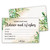 Greenery Advice and Wishes Cards, 25 Pcs Eucalyptus Double Sided Advice Cards for The Bride and Groom, Mr and Mrs, Bride Shower, Wedding Reception, Engagement Party(04)