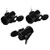 E12 candelabra socket,TWDRTDD Black 3-Pack Candelabra Base Lamp Holder Light SocketBlack (Butterfly clip)