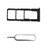 UPONEW for Samsung Galaxy A13 4G Sim Card Tray & Micro SD Sim Card Holder Container Replacement Part Black