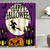 TFGGNDF Halloween Witch Shower Curtain Spooky Pumpkin Lanterns Scary Purple Moon Castle Bat Ghost Flying Cartoon Gothic Horror Night Bathroom Decor Polyester Curtain with Hooks