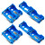 LEIFIDE 8 Pieces D Cell Battery Holder Series or Parallel Storage D Size Battery Case Physical Science Plastic D Battery Holder Box Container, Blue