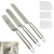 Icing Spatula Cake Spatula Set: YIDM 3 Pieces Cake Smoother Scraper Set with 6", 8", 10" Blade Stainless Steel Offset Spatula Cake Frosting Decorating Spatula for Cake Decorating, Silver