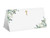 Boho Greenery Place Cards for Baptism Religious Christening Ceremony, Seating Place Cards for Tables, Tent Style Cards for Confirmation, First Communion, Pack of 25 Escort Cards (01)