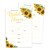 Set of 25 Bridal Shower Sunflower Invitations with Envelopes, Modern Invites for Bridal Shower, Wedding Party Invitations, Fill in Style Invites Cards -008