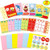 FANCY LAND Valentine Tic Tac Toe Cards 36 Valentines Cards with Envelopes Stickers for Kids 6 Designs Classroom Exchange Gift Party Cards Party Game Supplies