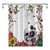 YUYASM Halloween Fabric Shower Curtain Watercolor Skull Floral Plants Autumn Pumpkins Decor Bathroom Bath Curtains with Plastic Hooks 70x70 Inch