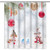 loyapobo Christmas Shower Curtain Snowman Snowflake Winter Colorful Xmas Holiday Bathroom Curtain Decor with Hooks, 72x72 inches