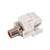 C2G 28743 Snap-In Red RCA F/F Keystone Insert Module, White