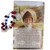 Catholic Prayer Card and Rosary Gift Set, Saint Charbel Chaplet with Red, Blue and Black Crystal Beads and Silver Tone Pray for Us Medal, Pocket Prayers and Rosaries, 5.75 Inches
