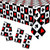 4 Pieces Casino Tablecloth Plastic Casino Theme Party Decorations Poker Party Tablecloths Casino Table Cover for Las Vegas Theme Casino Party Supplies, 108 x 54 Inches