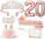 8pcs 20th Birthday Decorations for Women Girls, Including 20 year old Birthday Cake Topper, Birthday Queen Sash with Pearl Pin, Sweet Rhinestone Tiara Crown, Number Candles and Balloons Set, Rose Gold 8pcs 20th Birthday Decorations for Women Girls, Including 20 year old Birthday Cake Topper, Birthday Queen Sash with Pearl Pin, Sweet Rhinestone Tiara Crown, Number Candles and Balloons Set, Rose Gold