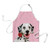 BAGEYOU Dalmatian Dog Apron Rose Flowers Valentine's Chef Cooking Baking Apron
