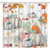 Pinata Fall Shower Curtain for Bathroom, Fall Shower Curtain with Watercolor Pumpkins, Autumn Shower Curtains, Farmhouse Fall Bathroom Decor, Leaves Shower Curtain 72"x72" with Hooks