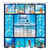 Blue Ocean Shower Curtain Underwater World Inspirational Quotes Beach Lighthouse Starfish Shell Marine Life Seahorse Sea Turtle Fabric Polyester Bath Curtains Bathroom Set with Hooks 70x70 Inch
