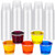 Gerrii 500 Count Plastic Souffle Cups Disposable Portion Cups Without Lid Condiment Cups Small Sauce Cups Clear Mini Plastic Containers for Portion Control Meal Sample Dressing (1 oz)