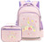 CAMTOP Backpack for Kids Girls Preschool Backpacks with Lunch Box Toddle Kindergarten Luminous-Unicorn BookBag Set for Age 3-9