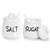 Salt and Sugar Bowls with Lid and Spoon -12 oz Ceramic Salt and Sugar Cellar Set, Salt and Sugar Containers, Spice Box for Counter, Farmhouse Kitchen Decor, White