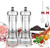 2 PCS salt and pepper grinder mill set refillable,acrylic salt pepper grinder,Set of 2 - Adjustable Ceramic Sea Salt Grinder & Pepper Grinder (style2)