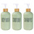 Shampoo and Conditioner Dispenser Set of 3,Stylish Refillable Shampoo and Conditioner Dispenser 16.9oz,Empty Shower Soap Bottles Dispenser with Pump and Labels,Easy to Refill Body Wash Dispensers