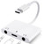 AMLLXEN USB C Headphone Adapter, iPad Pro Headphone Splitter 3 in 1 USB C to Dual 3.5mm Aux Audio Jack with Type-c Fast Charging Port, USB-C Headphone Jack Splitter for Pixel XL/iPad Pro/Air/Galaxy