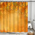 Fall Maple Leaves Shower Curtain, Autumn Season Golden Yellow Leaves Thanksgiving Harvest Decorative Fabric Bathtub Curtains, Waterproof Polyester Durable with Hooks Set for Bathroom 72X72 Inch