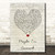 The Card Zoo Maybe I'm Amazed Script Heart Song Lyric Wall Art Poster Gift Present Print