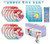 The Little Mermaid Ariel Birthday Party Baby Shower Supplies Bundle Pack includes 16 Lunch Plates, 16 Napkins, 1 Table Cover, 1 Banner, 1 Dinosaur Sticker Sheet (Bundle for 16)