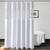 UFRIDAY Stall Size Shower Curtain 48 x 72 inch,Waffle Weave,White Hotel Luxury Spa,Shower Curtain for Bathroom with Window, Water Repellent, Machine Washable,White Bathroom Curtain