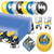 Batman Party Supplies - Batman Superhero Paper Dessert Plates, Napkins, Cups, Table Cover, and Balloons (Serves 16)