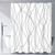 Gibelle Long Shower Curtain 72 x 78, Grey White Striped Fabric Shower Curtain, Modern Minimalist Bathroom Curtain Shower Set with Hooks Gibelle Long Shower Curtain 72 x 78, Grey White Striped Fabric Shower Curtain, Modern Minimalist Bathroom Curtain Shower Set with Hooks