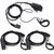 Walkie Talkie Earpiece with Mic for Retevis RT22 RT21 Baofeng UV-5R BF-F8HP Kenwood Two Way Radio, Headset Earpieces for Arcshell Walkie Talkies, Pack of 3