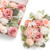 Ling's Moment Artificial Flowers and Greenery Combo Box Set for DIY Blush Pink Wedding Bouquet Centerpieces Floral Arrangement Decor