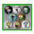 GIR Invader Zim Cartoon Set of 8 - 1 Inch Magnets