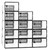 JOCHER 12 Pack Shoe Storage Boxes(Black),Clear Plastic Stackable Shoe Organizer box with Lids,Space Saving Foldable Shoe Box Sneaker Containers Bins Holders for Closet,Bedroom, Bathroom,Entryway