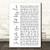 to Make You Feel My Love White Script Song Lyric Quote Music Print