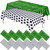 Soccer Plastic Tablecloth Soccer Party Disposable Table Cover Soccer Pattern Party Supplies Plastic Soccer Theme Table Cover Rectangle Grass Decoration for Stadium 54 x 108 Inch (Soccer,12 Pcs)